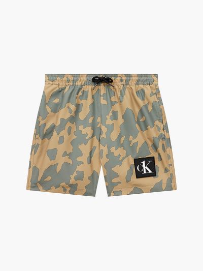 Calvin Klein Ruhák HU003982 | Calvin Klein CK One Fiu Úszónadrág Szürke / Világoskék / Zöld